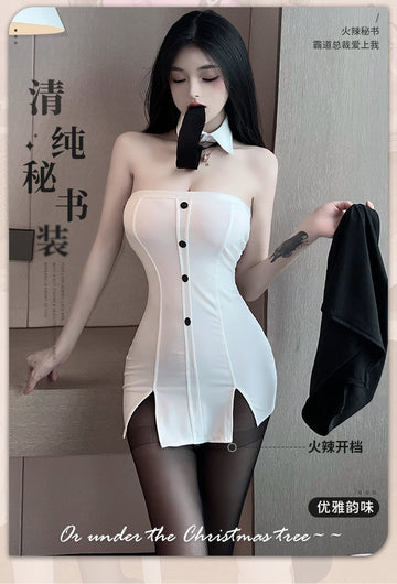 Strapless Secretary Dress 抹胸秘书裙