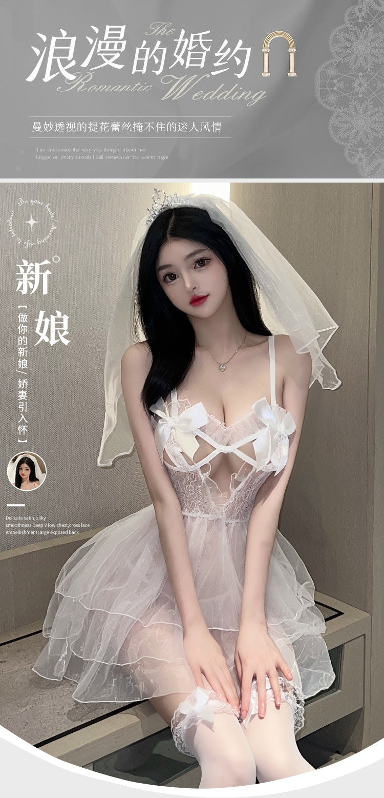 Sheer Lace Bridal Outfit 透视蕾丝新娘装