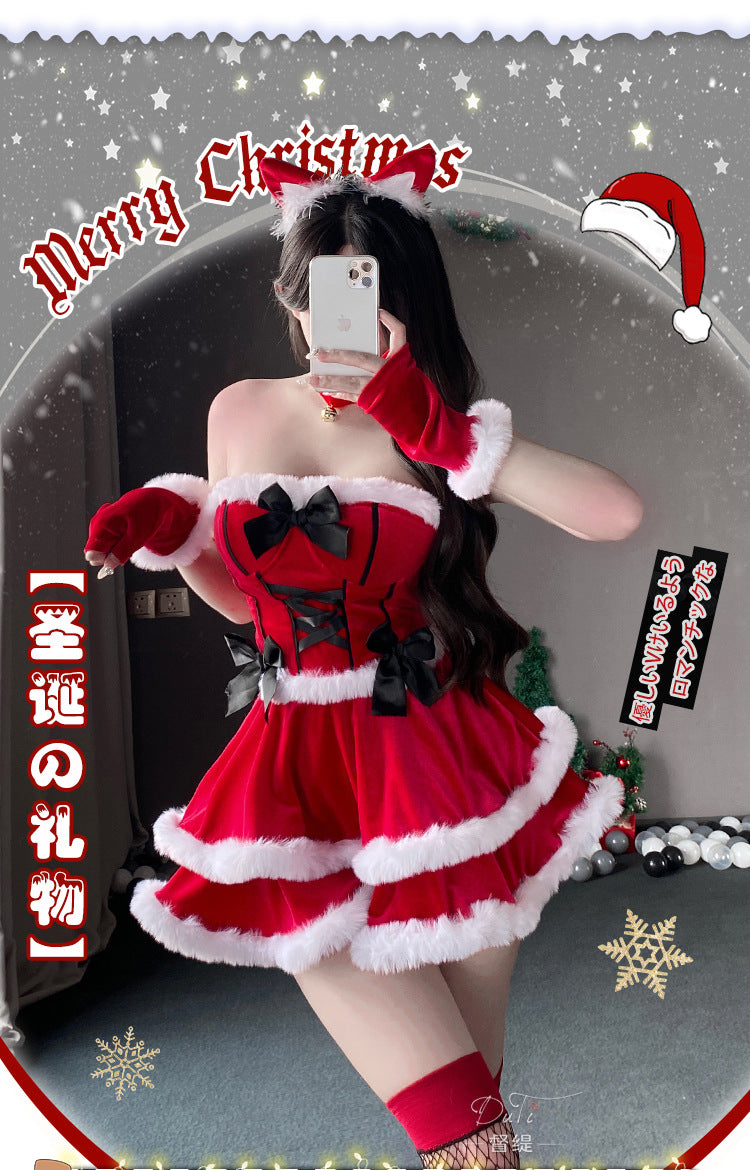 Two-Piece Christmas Skirt Set 分体圣诞裙