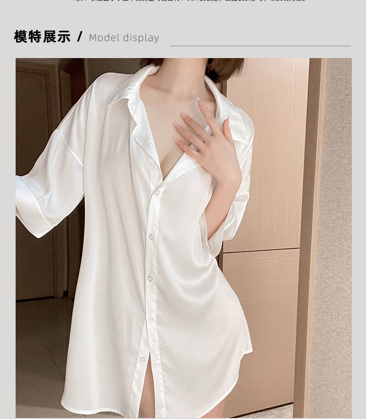 Backless Hollow-Out Shirt 后背镂空衬衫